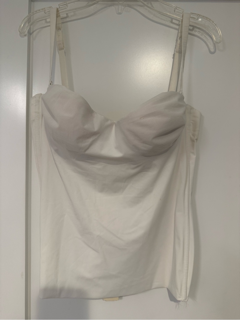 La Perla Cream Longline Bustier Corset Top - vintage - 36C